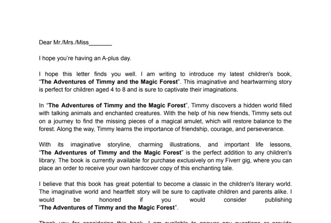 write a perfect query letter to hook your book publisher